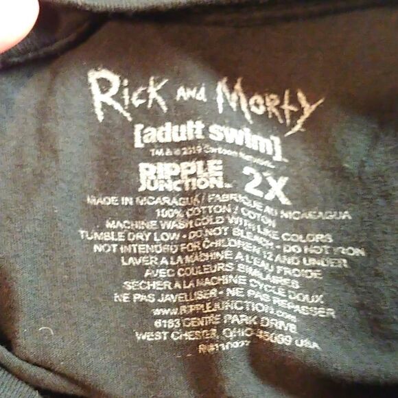 Rick and Morty.  Ripple Junction. Cartoon Network. Sizes 2X. EUC - Picture 4 of 6